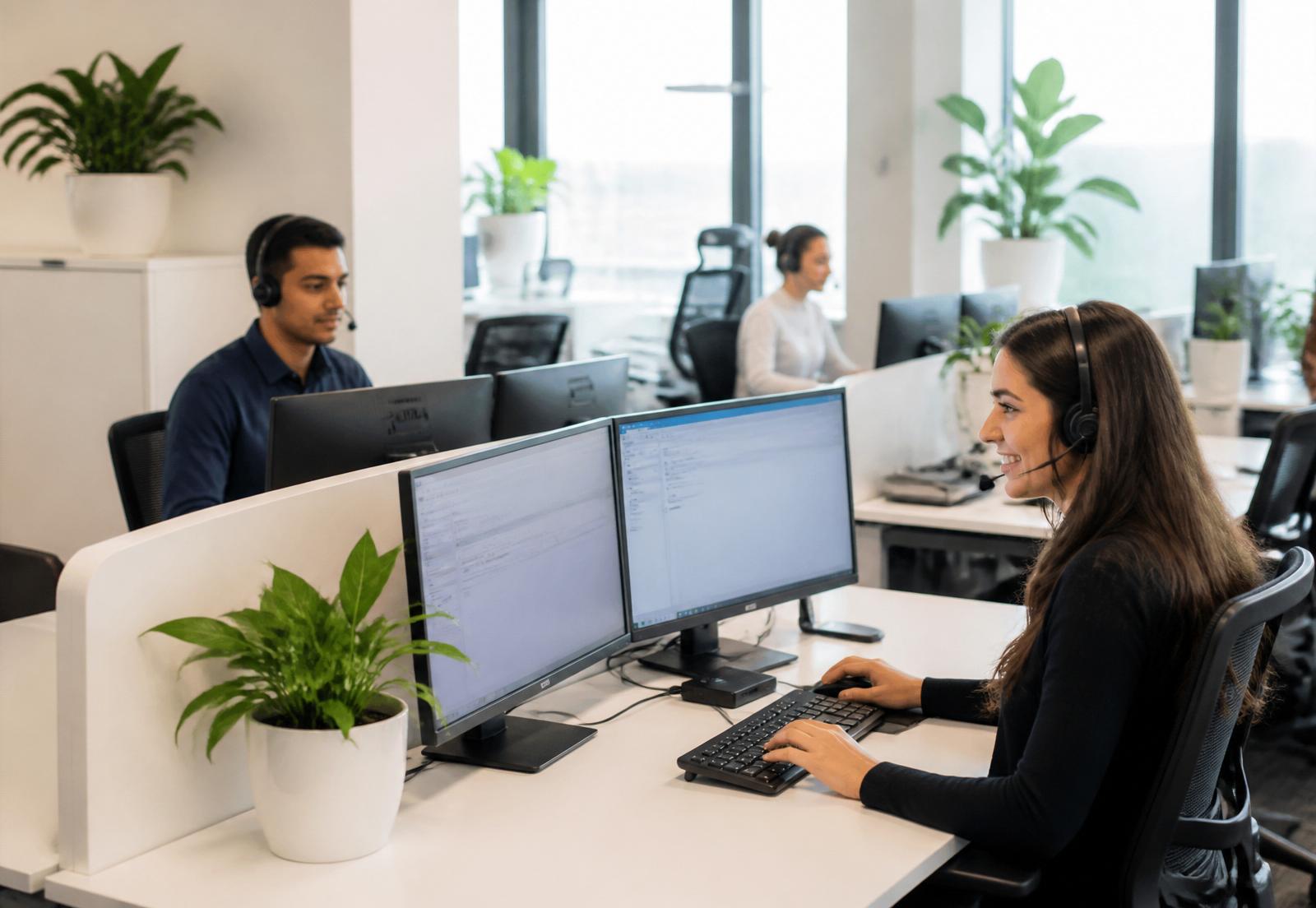 The EZ Contact Center team at work